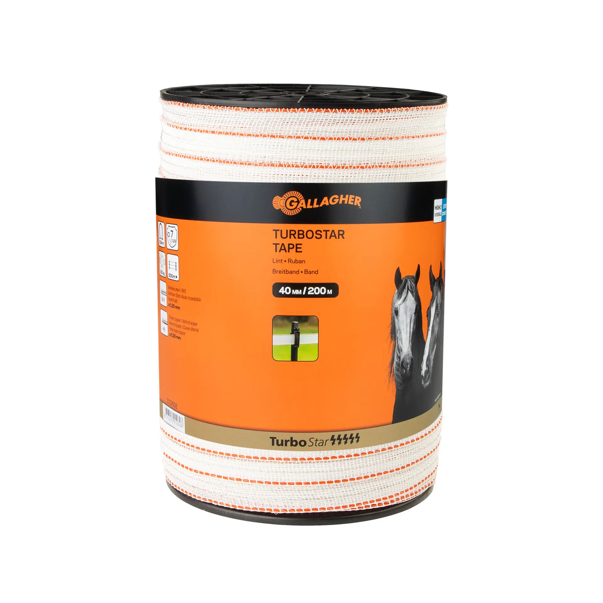 Gallagher TurboStar Wire 40mm 200m - Powerful Conduction