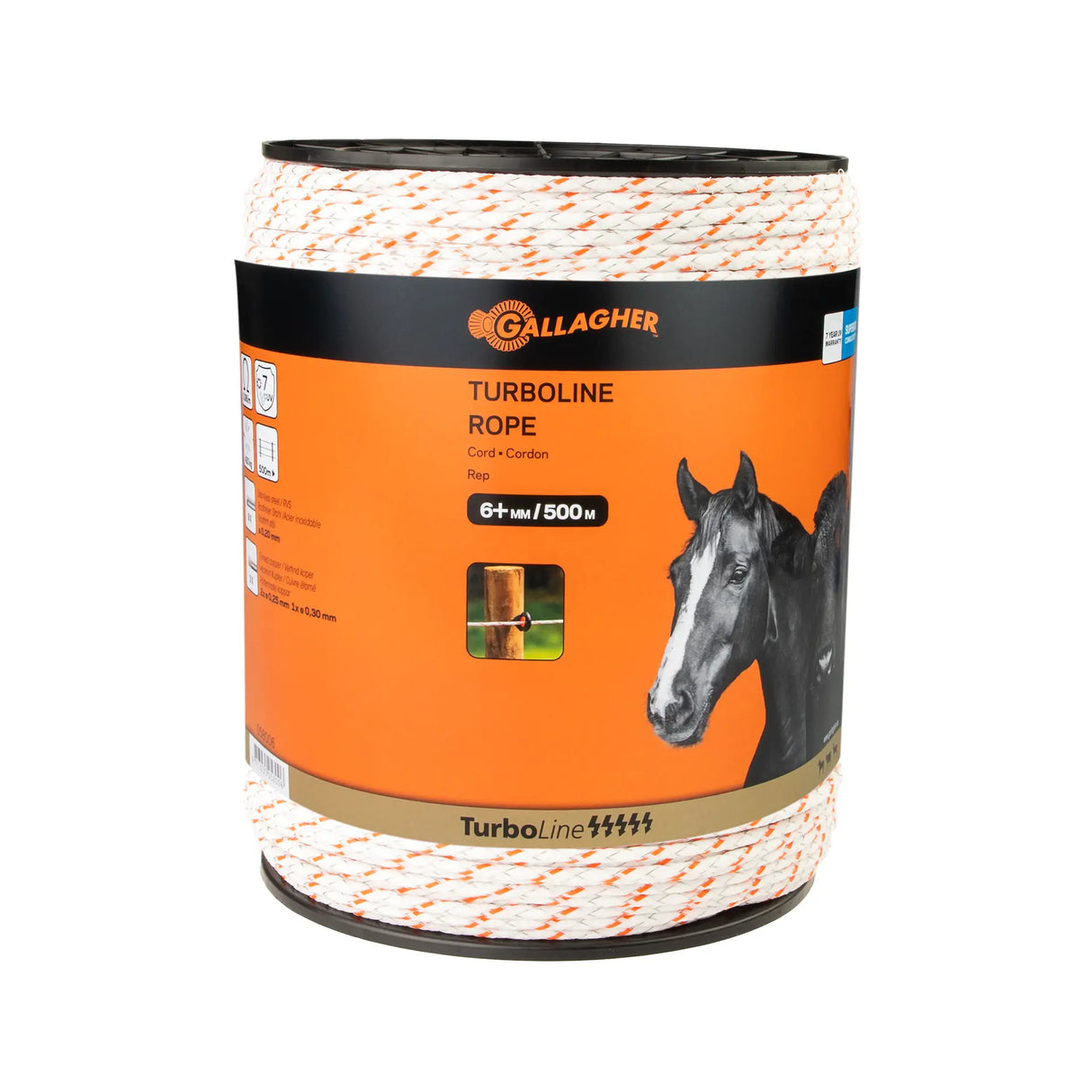 Gallagher TurboLine Cord - Langlebig Weiß 500m