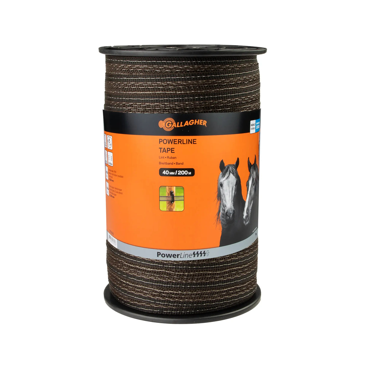 Gallagher PowerLine Tape 40mm Terra - 200m Durable