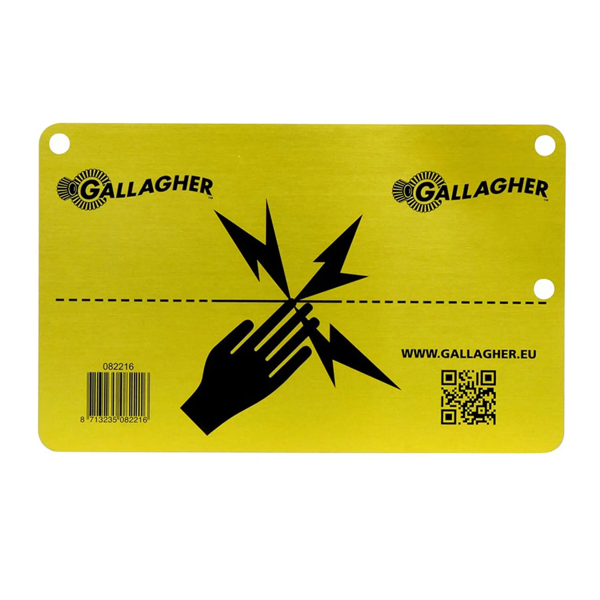 Gallagher Aluminium Warning Sign - EU Standard