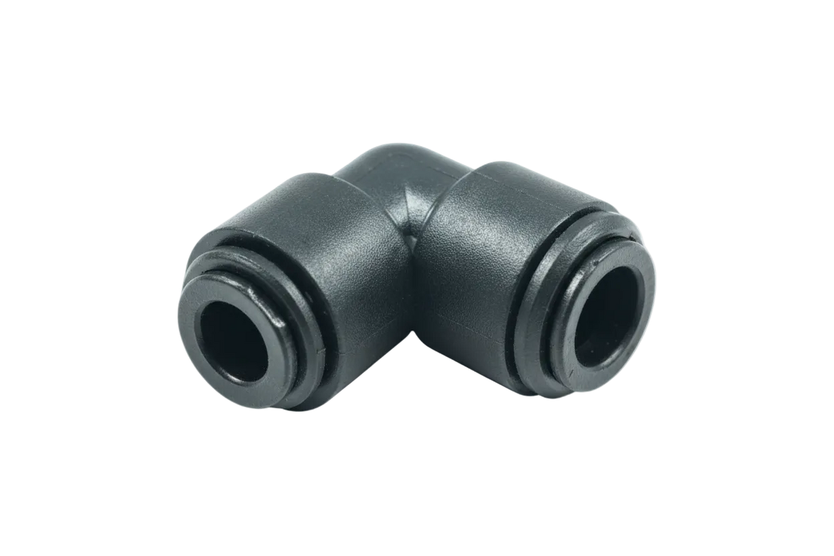 Hoekconnector 8 mm zwart