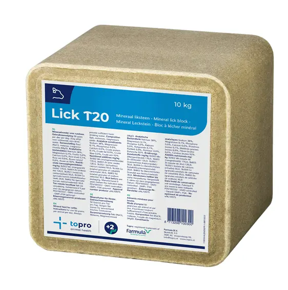 Topro Lick T20 10 kg Palletactie: 60 per pallet