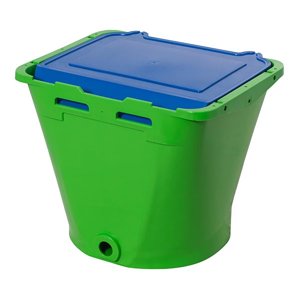 Wennemars Calf Drinking Trough Without Handle ECF1 Wennemars Green with Blue Lid