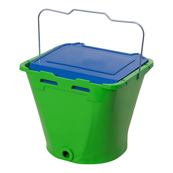 Wennemars Calf Drinking Trough With Handle ECF1 Wennemars Green with Blue Lid