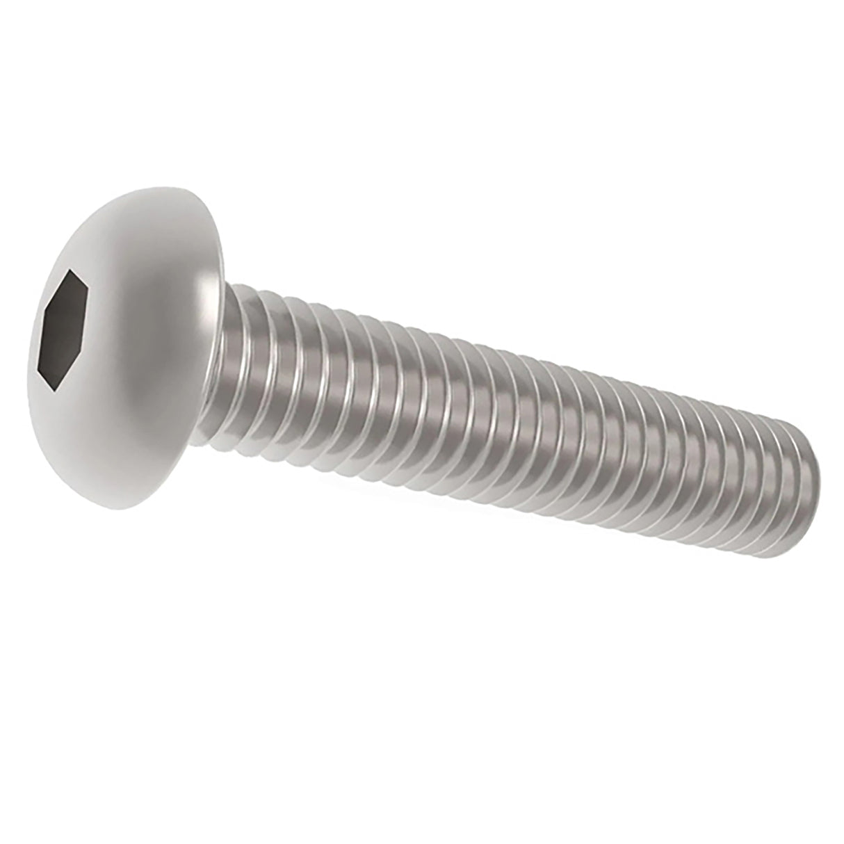 Vis à tête bombée basse M8 x 25 Inox