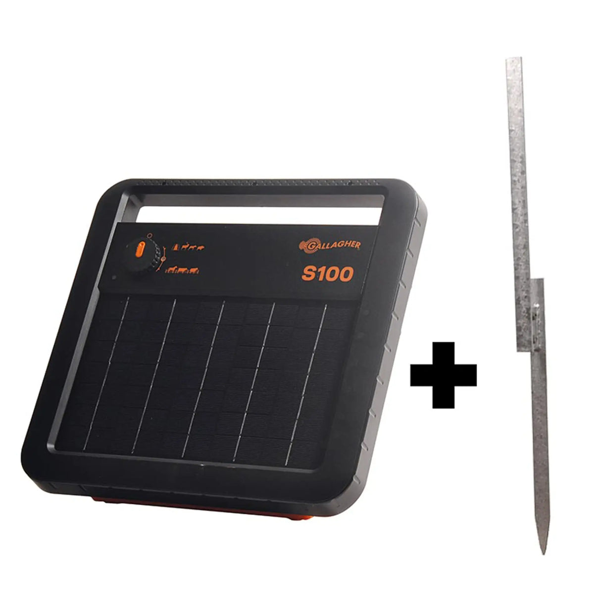 Gallagher S100 Solar Energizer - Includes Battery