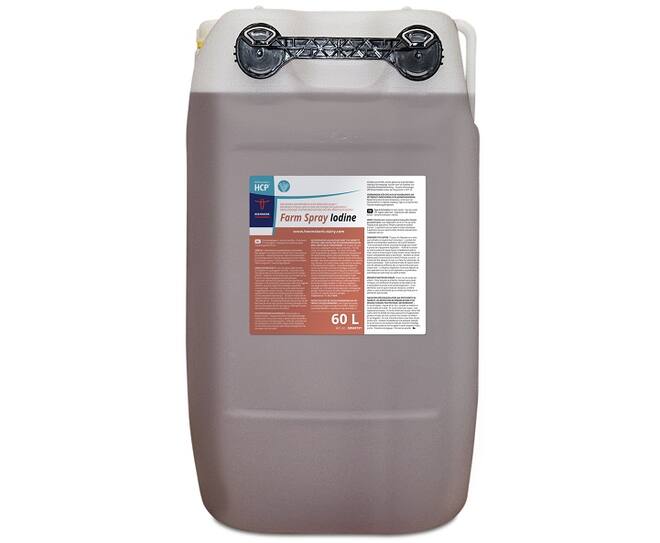 Farm Spray Iodine 60 L Pallet Deal: 9 pieces per pallet