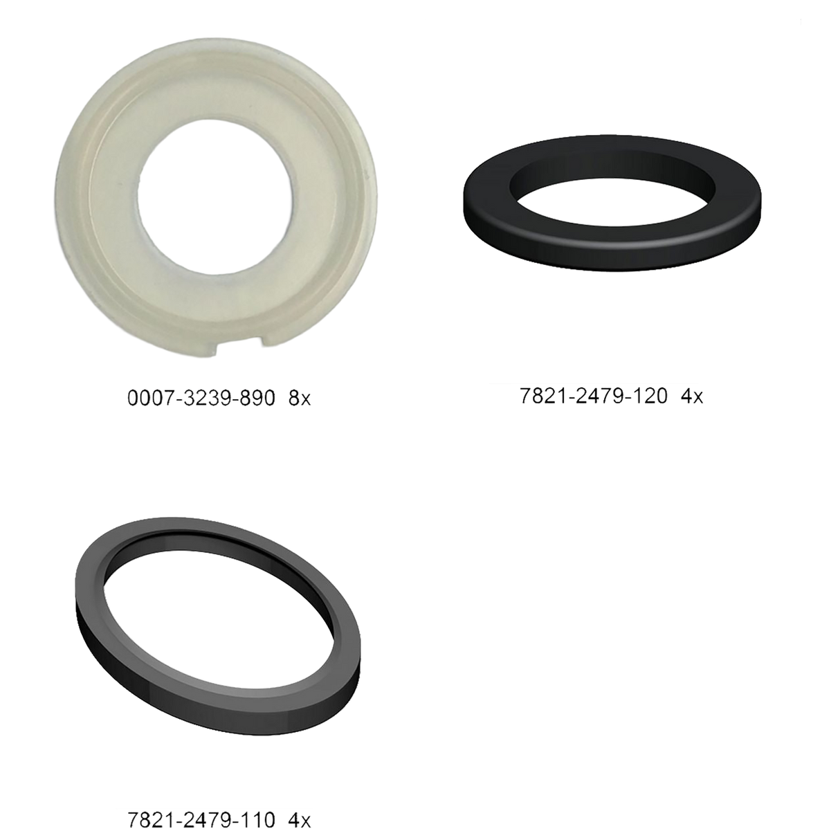 Service kit milk management (C) Lactoflow 7820-9905-030