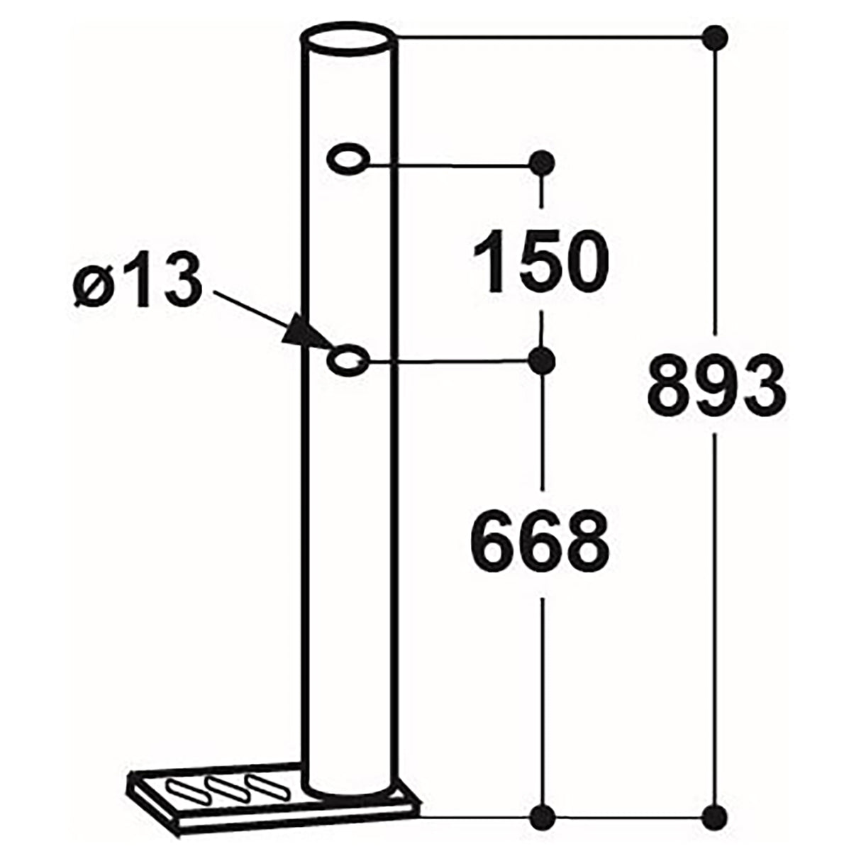 Beine für Schnellablauf-Tränkebecken (Set 4 Stück)