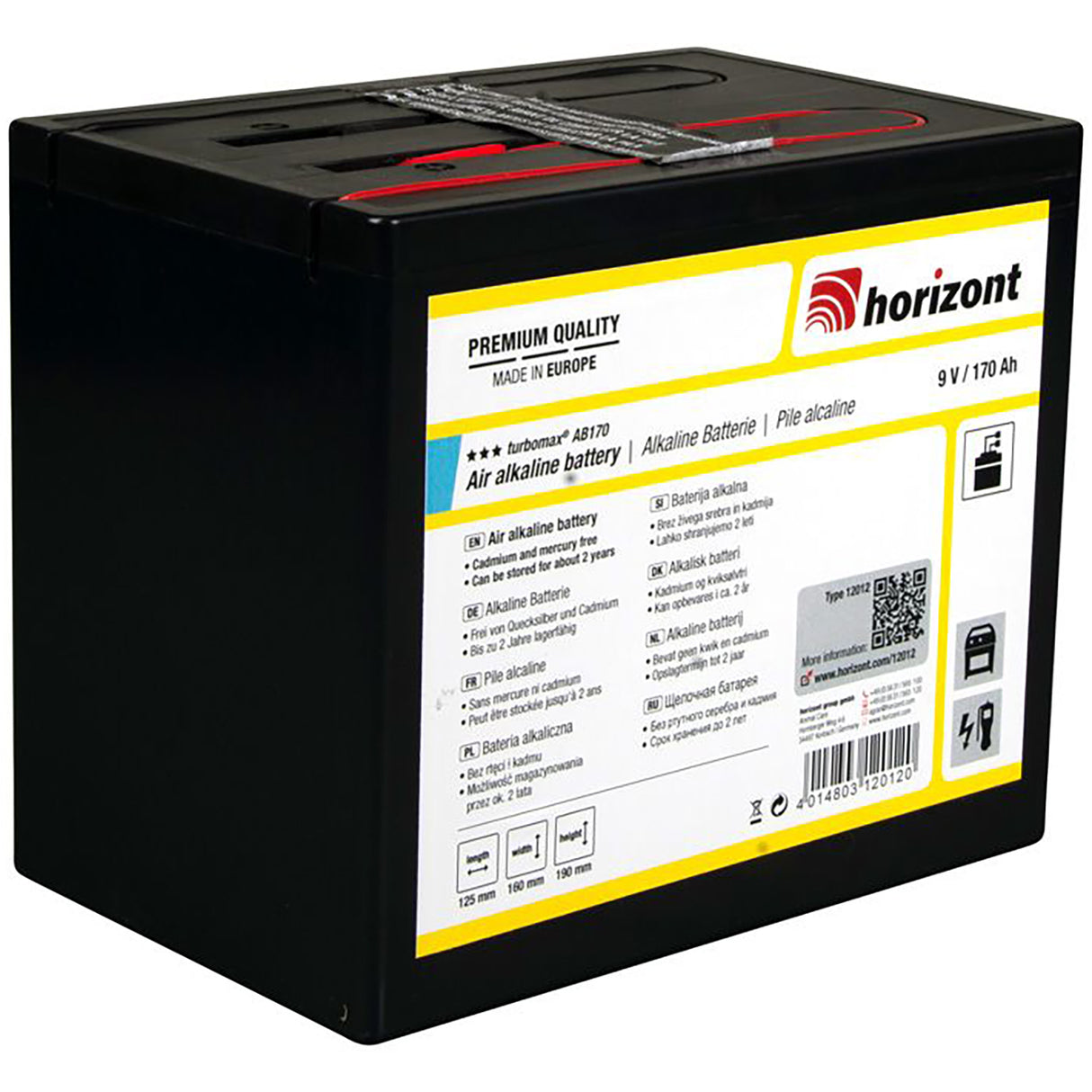 Battery 9V TurboMax AB170