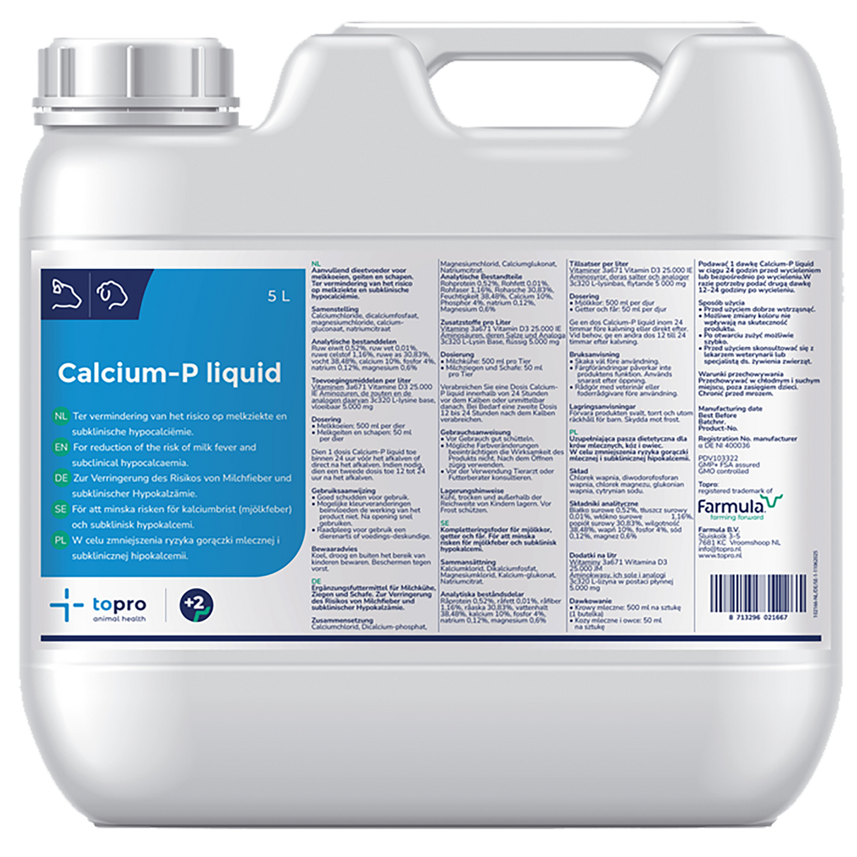 Topro Calcium-P Liquid - 5 L