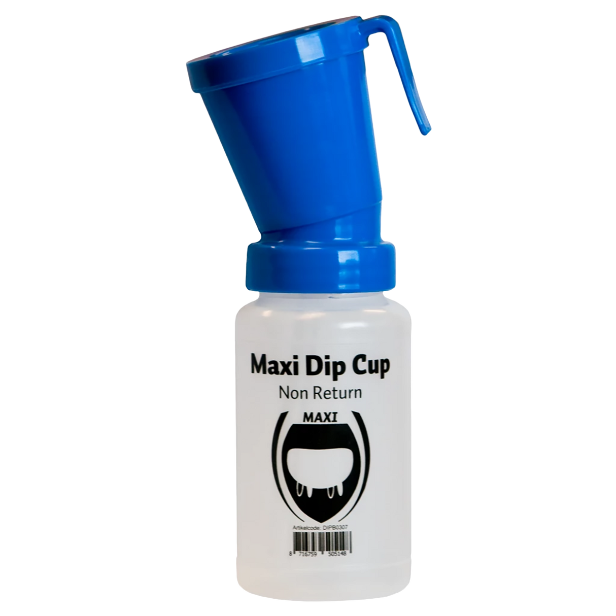 Dip cup non-return