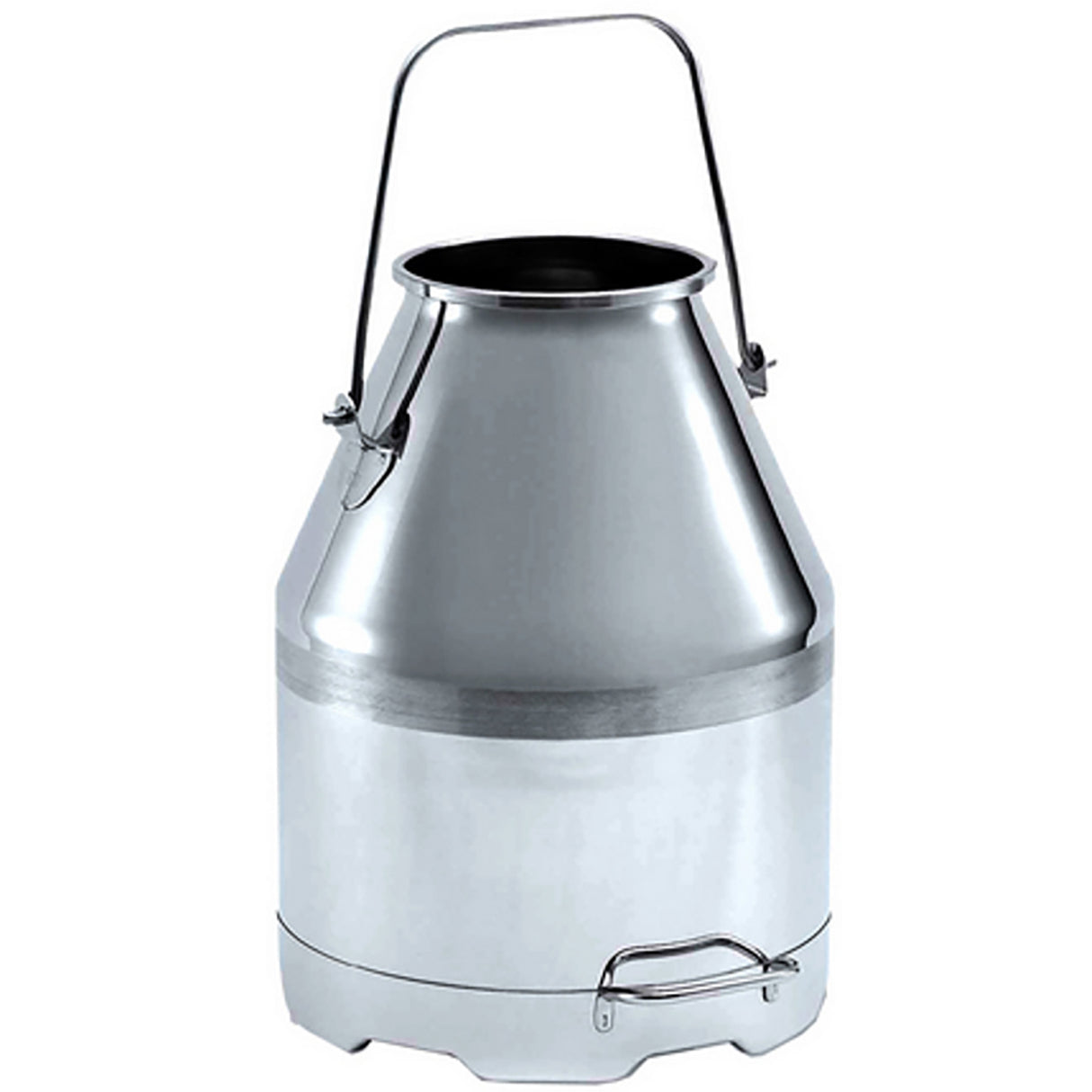 Milk bucket stainless steel Completely stainless steel.