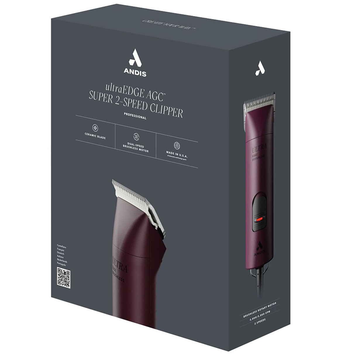 Andis Clipper AGCB-2 Burgundy