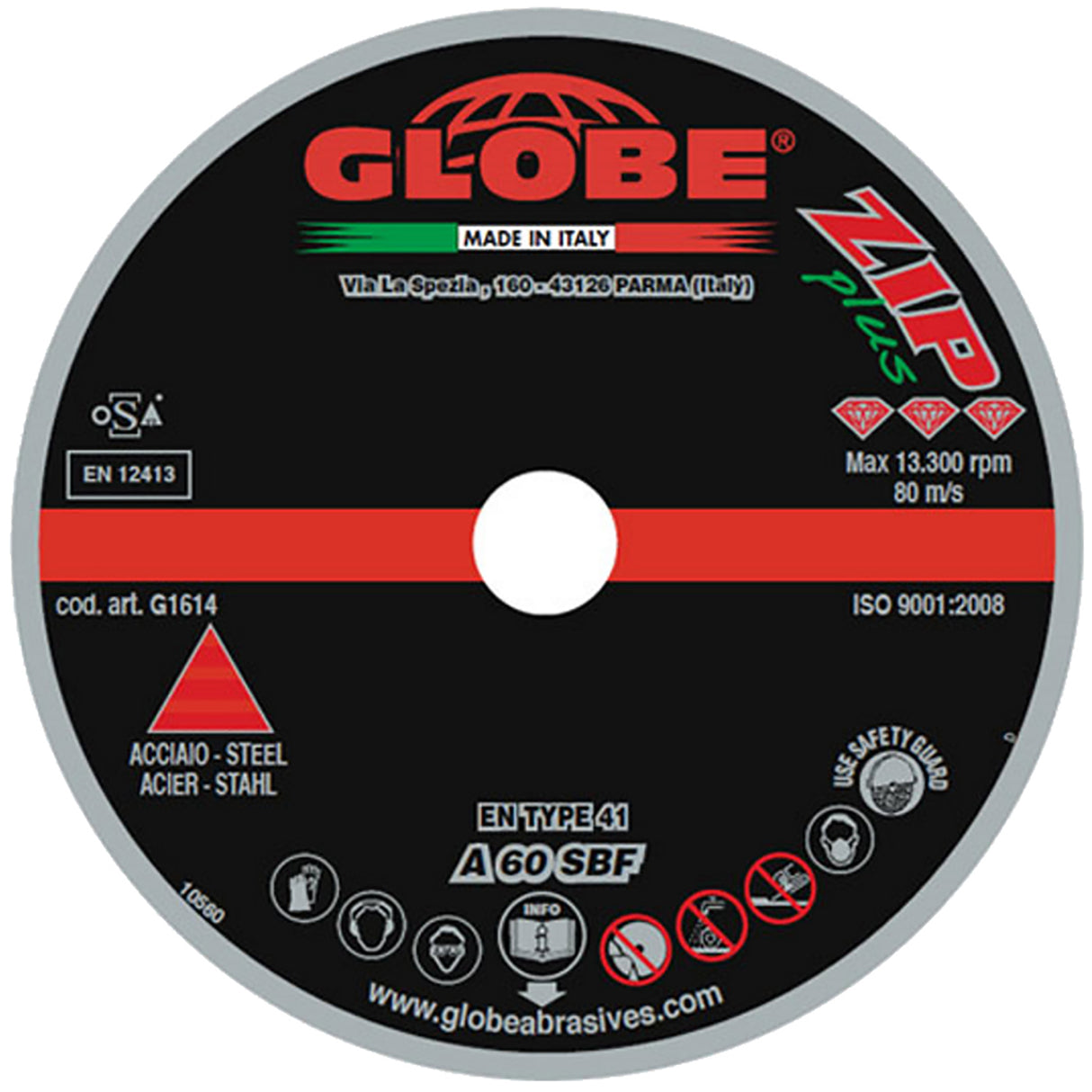 Cutting disc 230 × 2.0 x 22.2 mm ZAC iron-steel