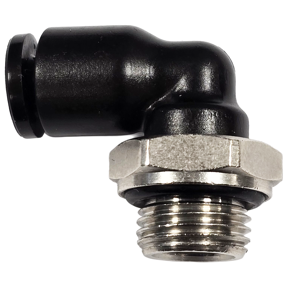 Screw coupling elbow with O-ring 4x1/8"