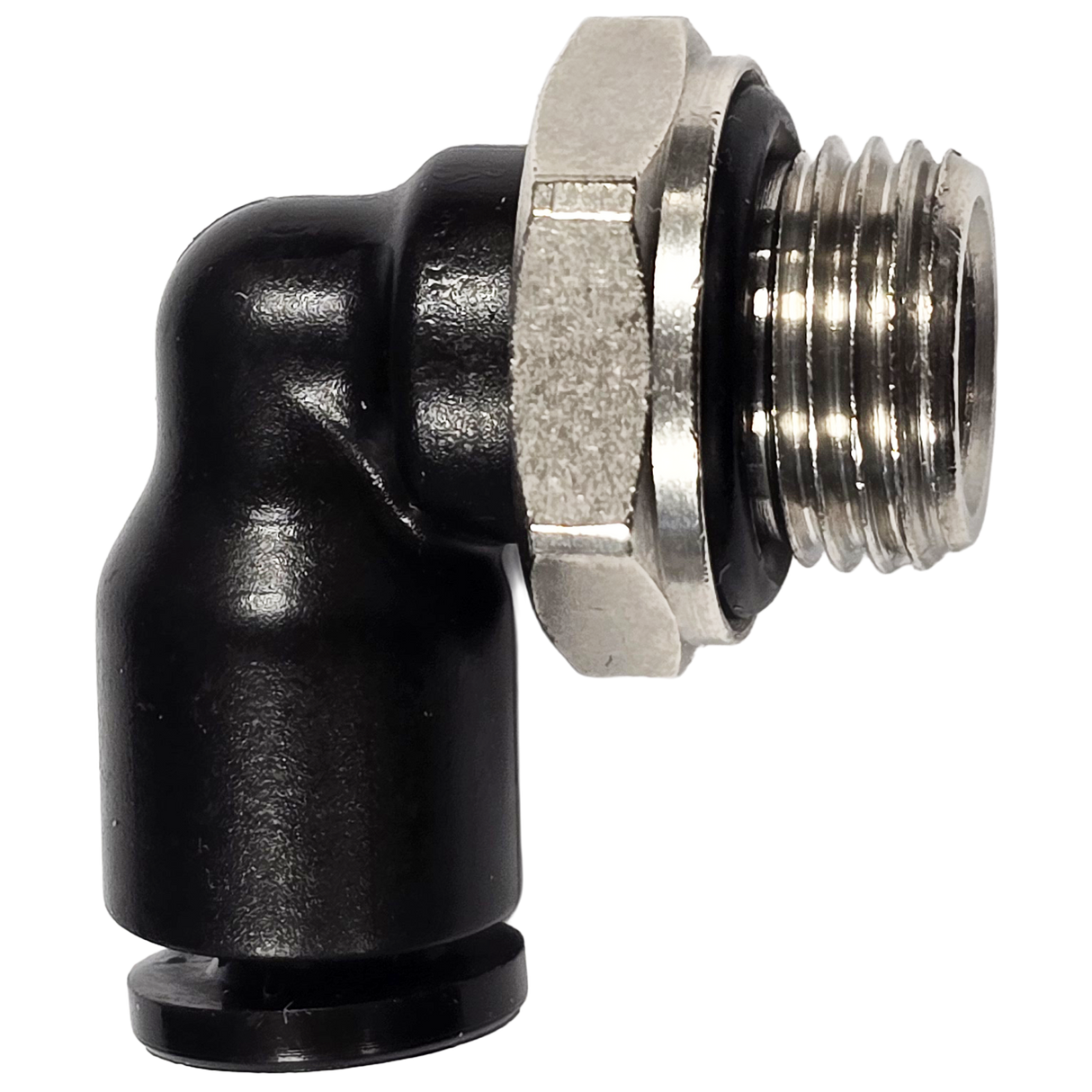 Screw coupling elbow with O-ring 4x1/8"