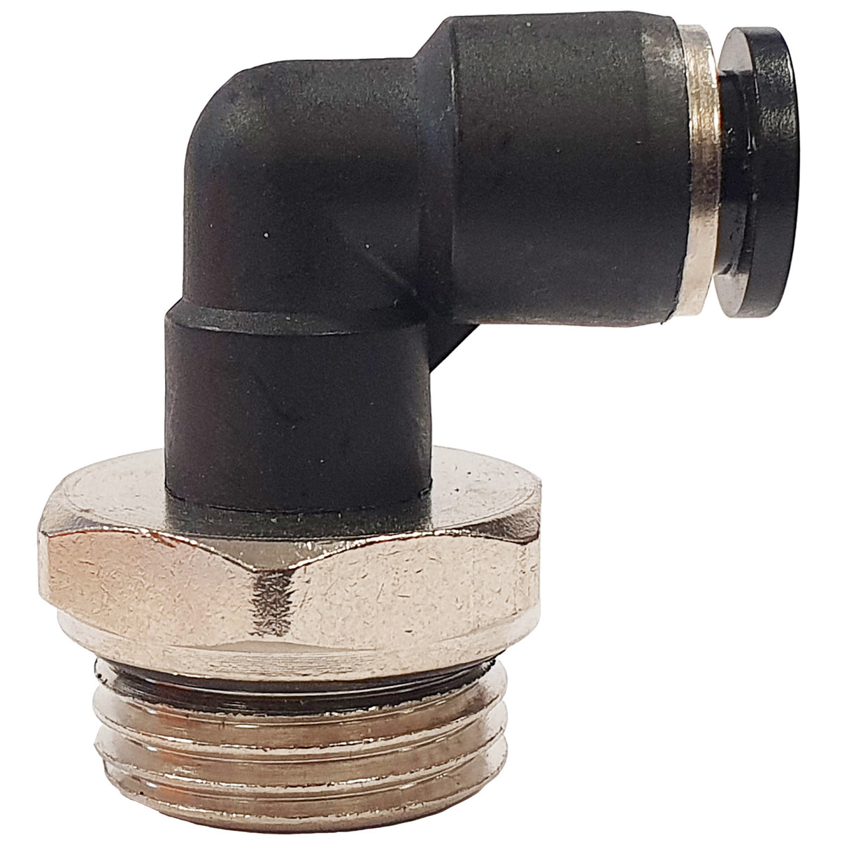 Screw coupling elbow with O-ring 8 x 1/2