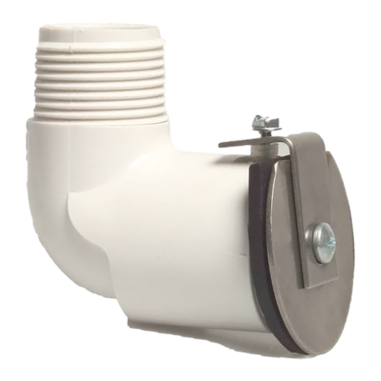 Auslass des Vakuumausgleichsbehälters, 1 Zoll, weißes PVC, mit Absperrventil