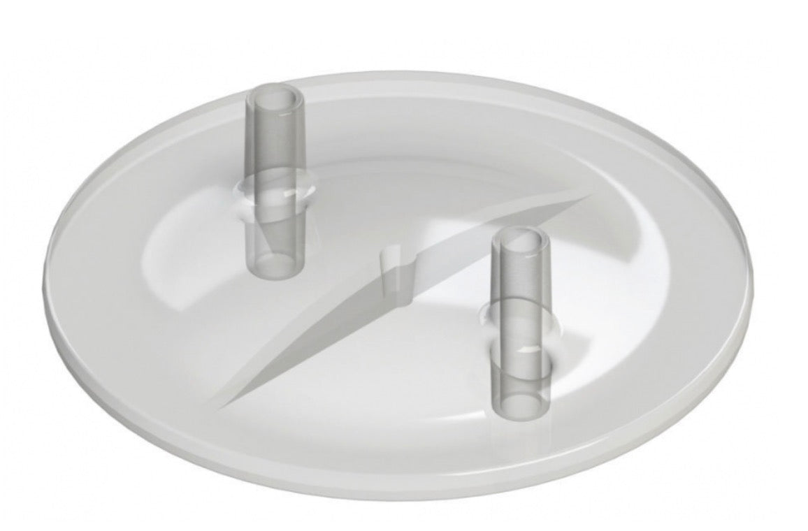 Transparent lid 21.5 MM for milk separator stainless steel Fullwood 070218