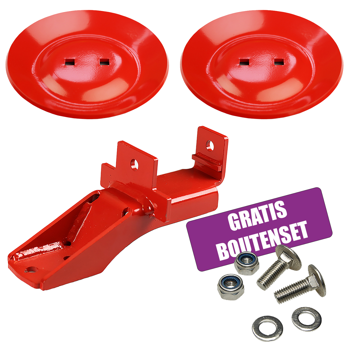 2x Glijschotel 1x Arm voor Lely Discovery met gratis boutenset