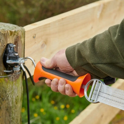 Heavy Duty Gate Handle with Rubber Grip Strap