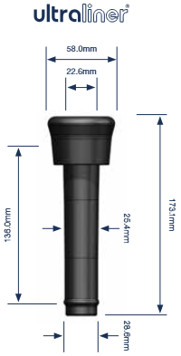Tepelvoering Milkrite WS220U corr. 7021-2725-220 GEA set 4 st.