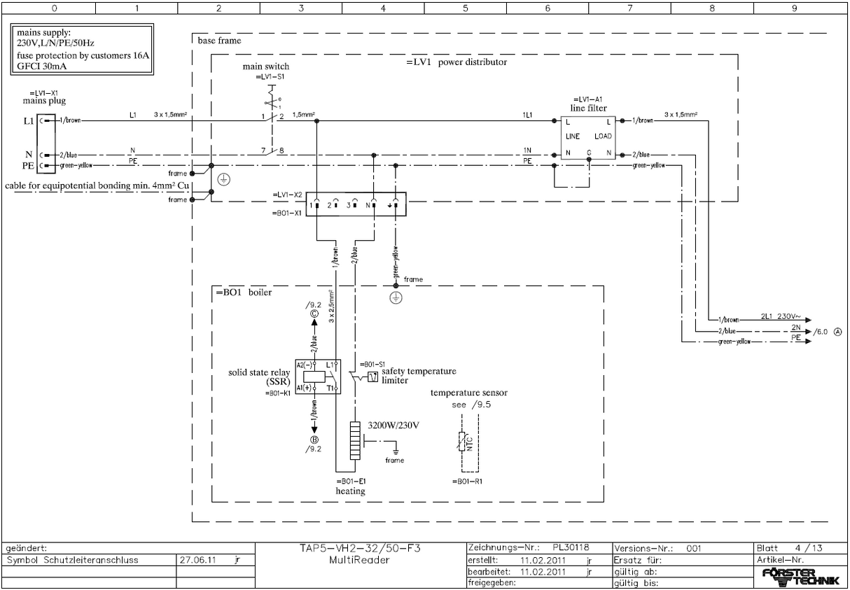 Förster Magnetic Switch - Heating Compact Model