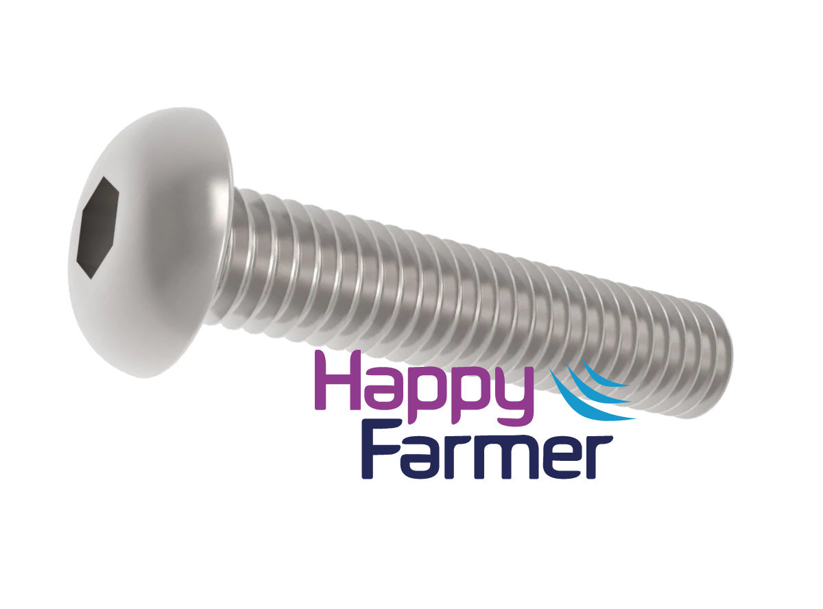 Low Pan Head Screw M5 x 12 A2 Stainless Steel
