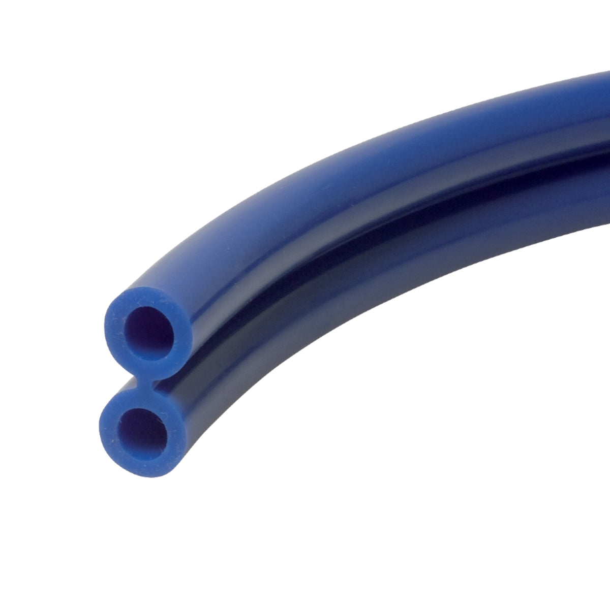 Pulsatieslang DUBBEL Siliconen Blauw 7,6 x 13,2 mm