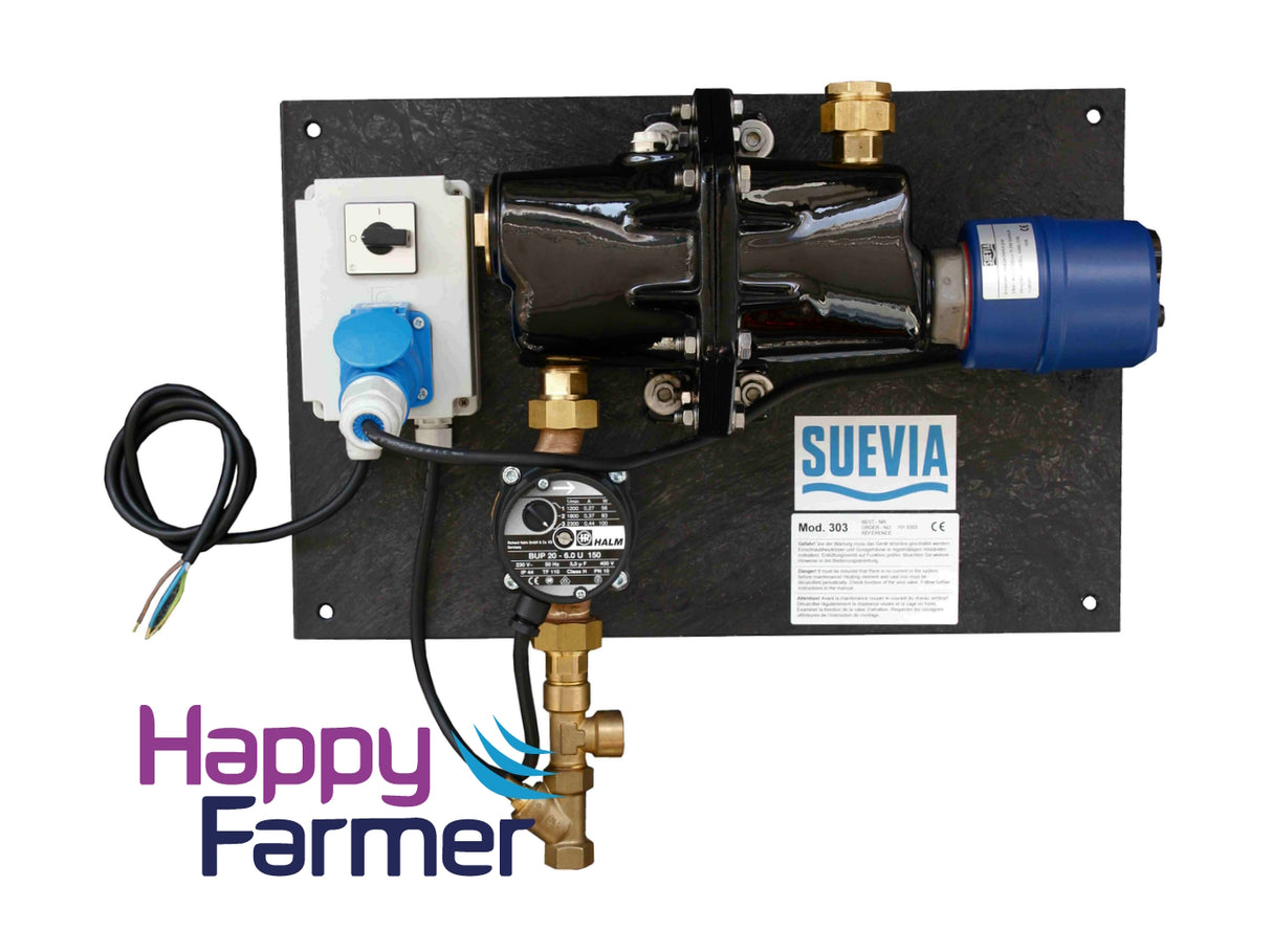 Hot water circulation unit Model 303, 230 V, 3000 W, pump 93 W Suevia