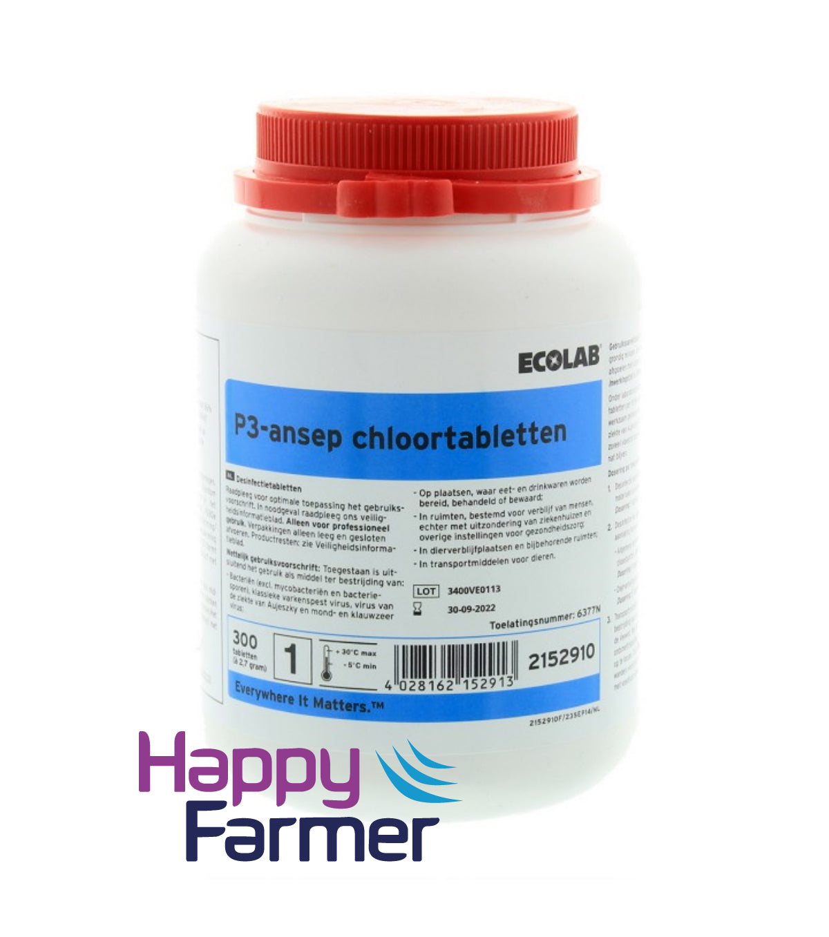 Ecolab Chlorine tablets P3-ansep, 300 pcs.