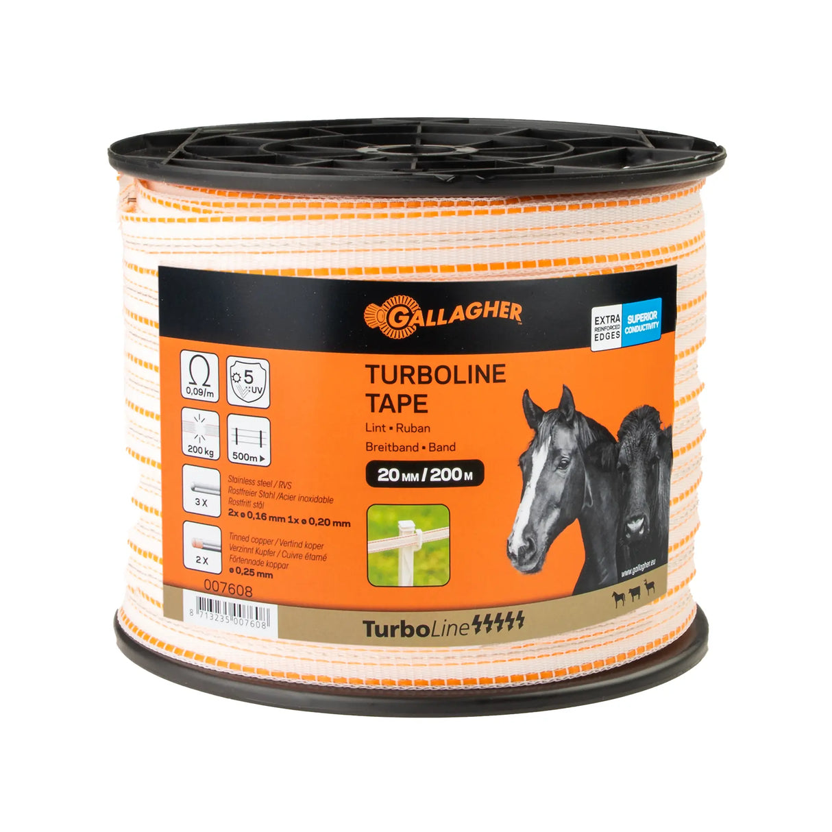Gallagher TurboLine Lint 20mm 200m - Flexibel en Efficiënt