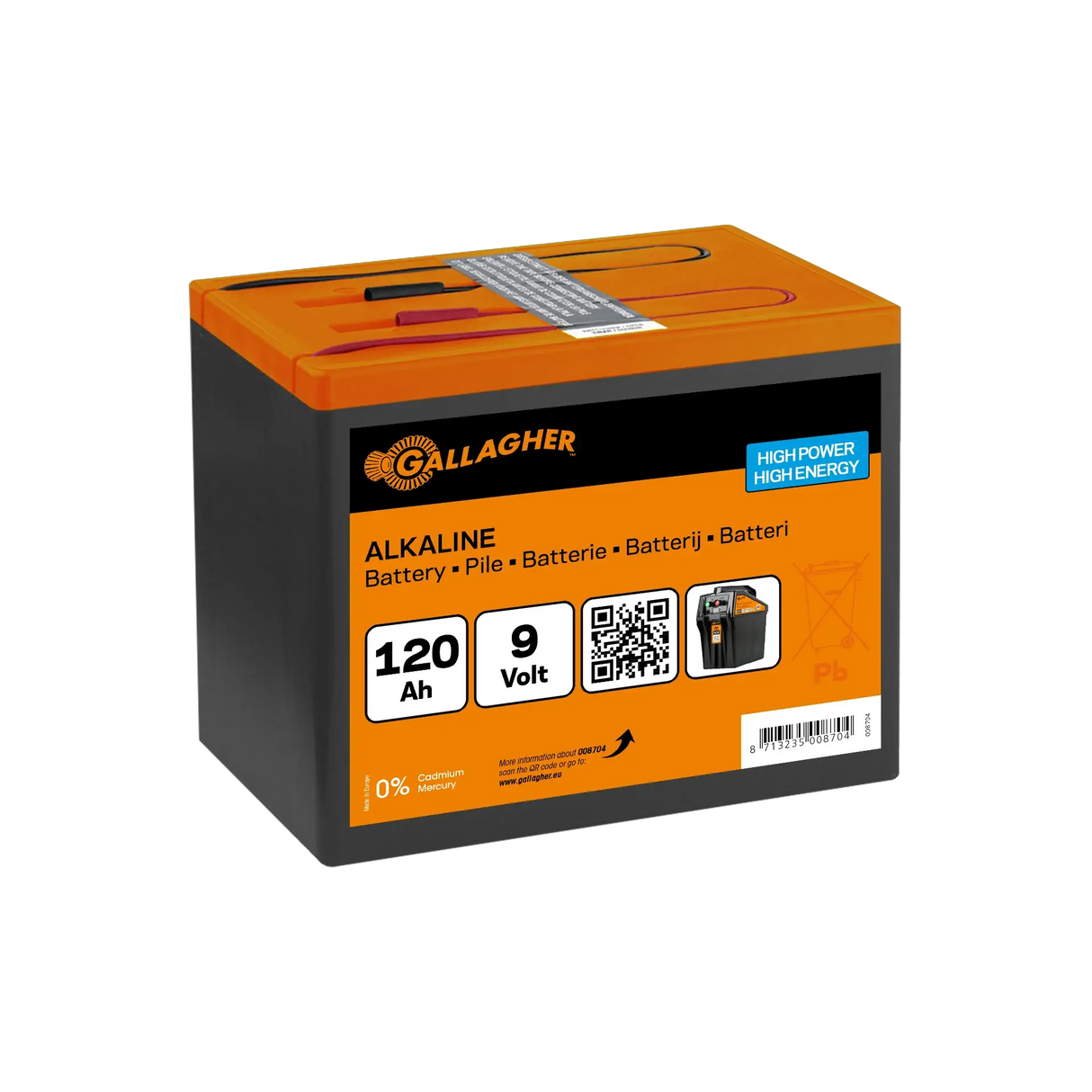 Gallagher Powerpack 9V/120Ah - Effiziente Energie 