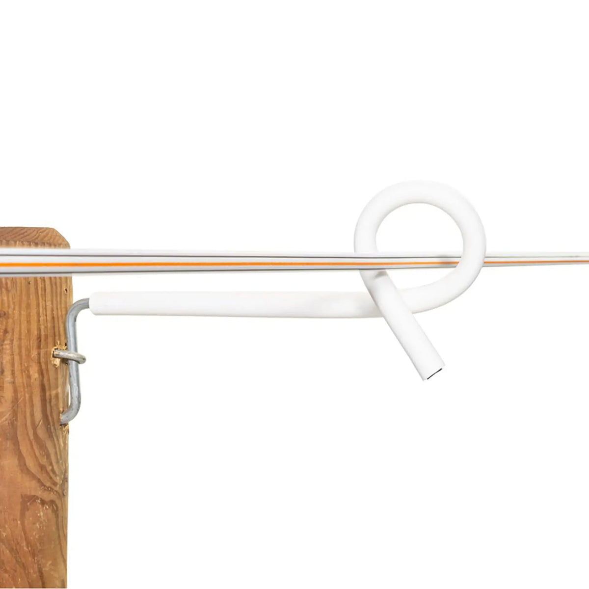 Gallagher Distance Isolator Curl Tail 17.5cm - White 