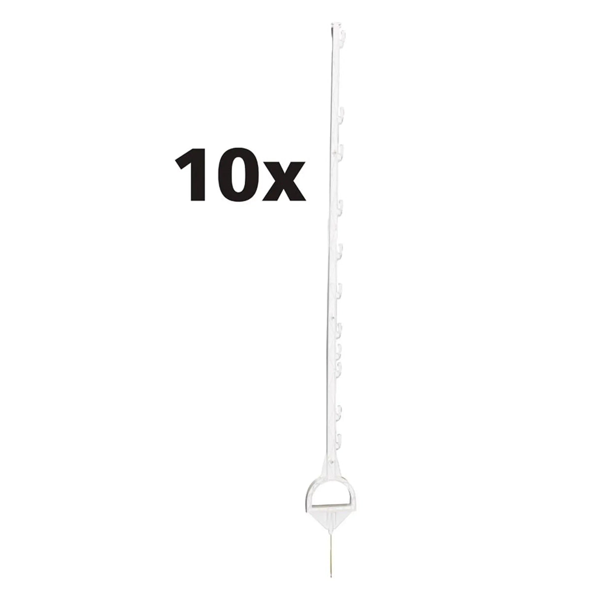 Gallagher Poteau d'étrier 1,55m Blanc - Duo Pack 