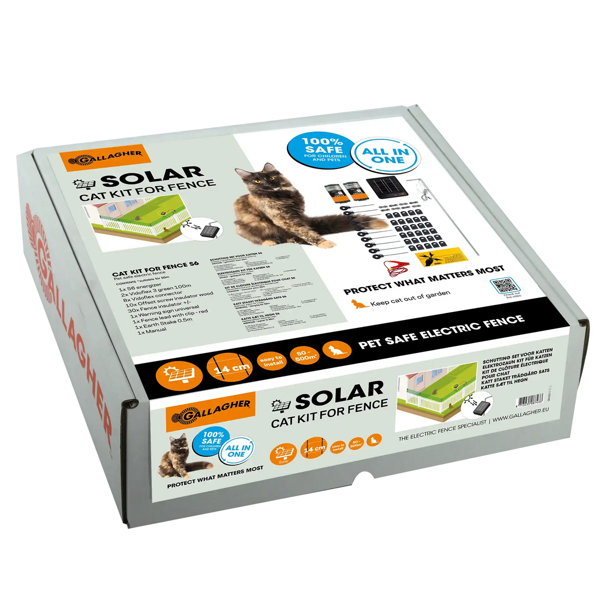 Gallagher Schutting Set voor Katten - S6 Solar