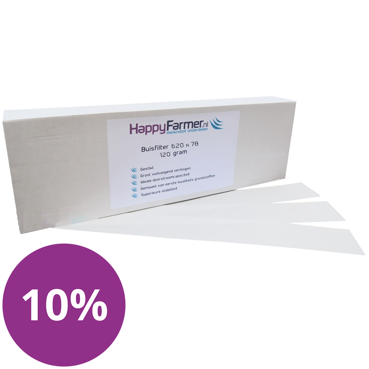 Melkfilter/Buisfilter 620 x78 Bundel 10x 10% Korting