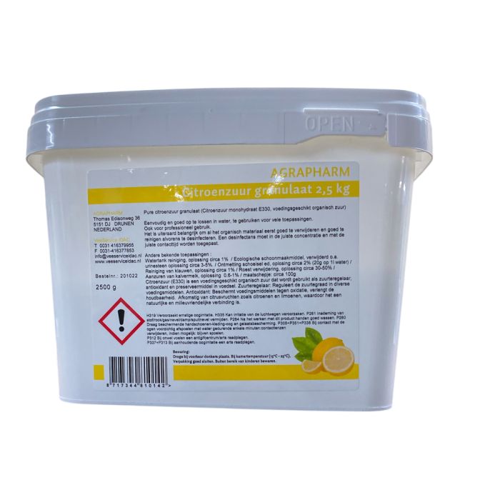 Citric acid granulate 2.5kg