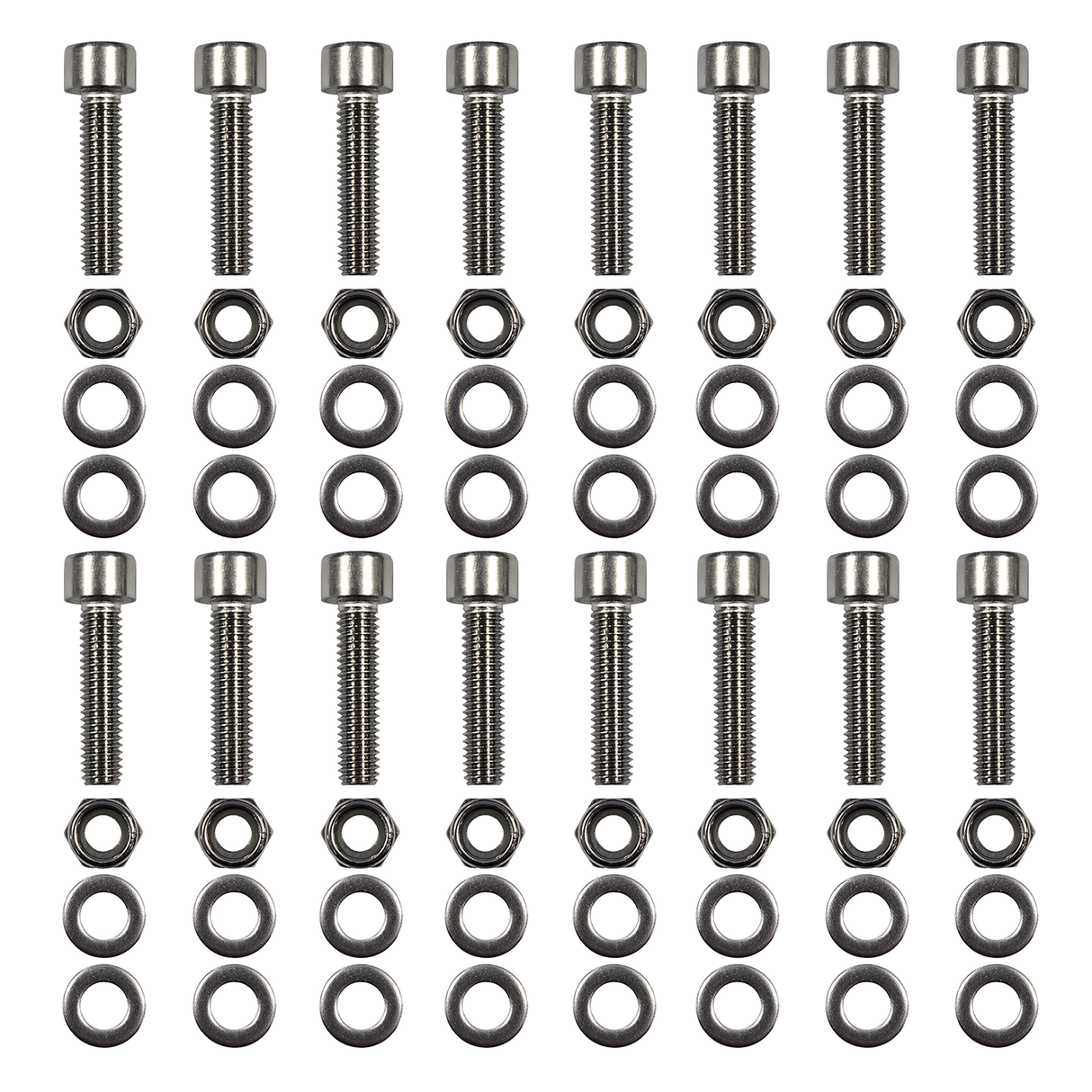 Set of bolts, nuts and washers t.b.v. brush frame 253028