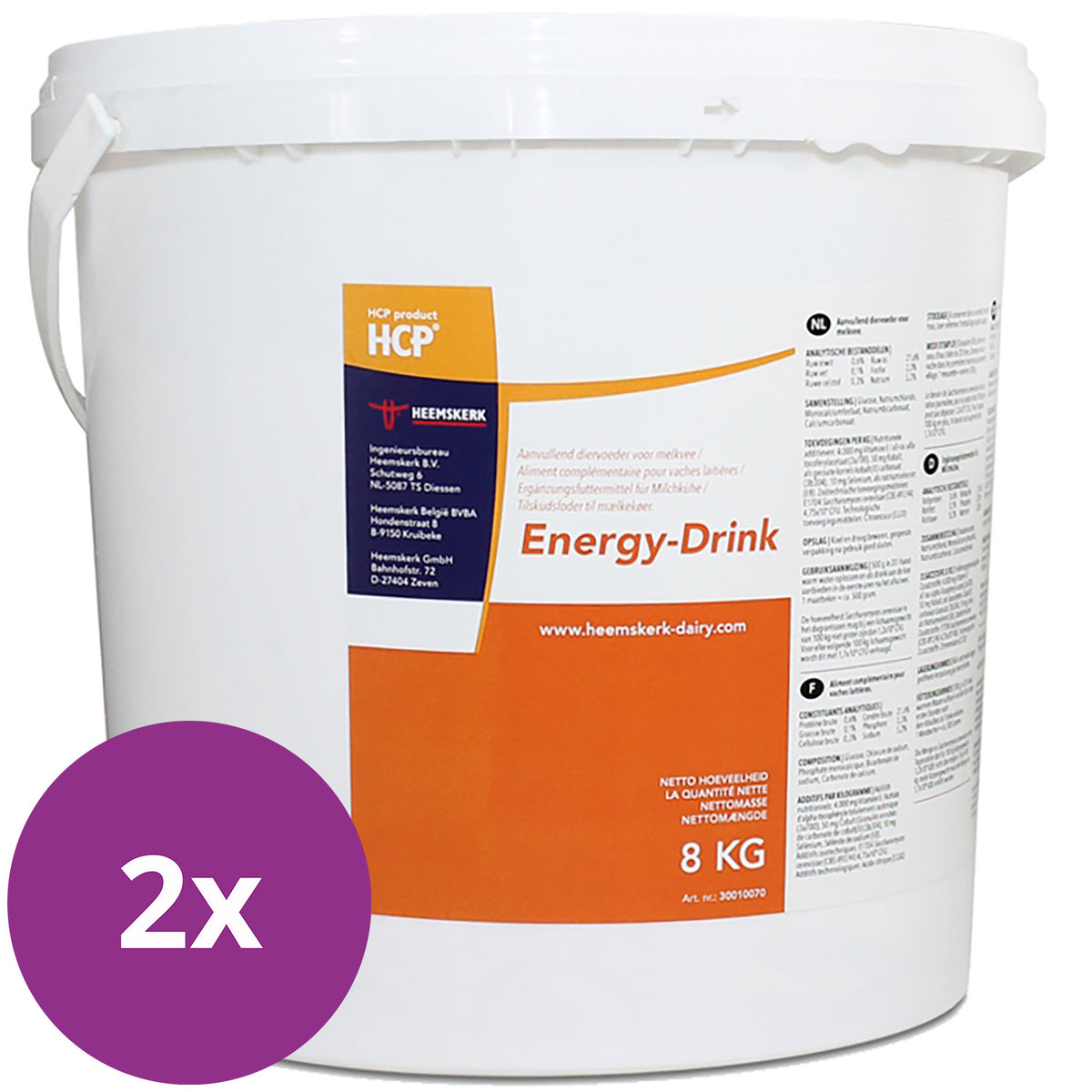 Energidrikk 8 kg Pakke 2 stk 10 % rabatt