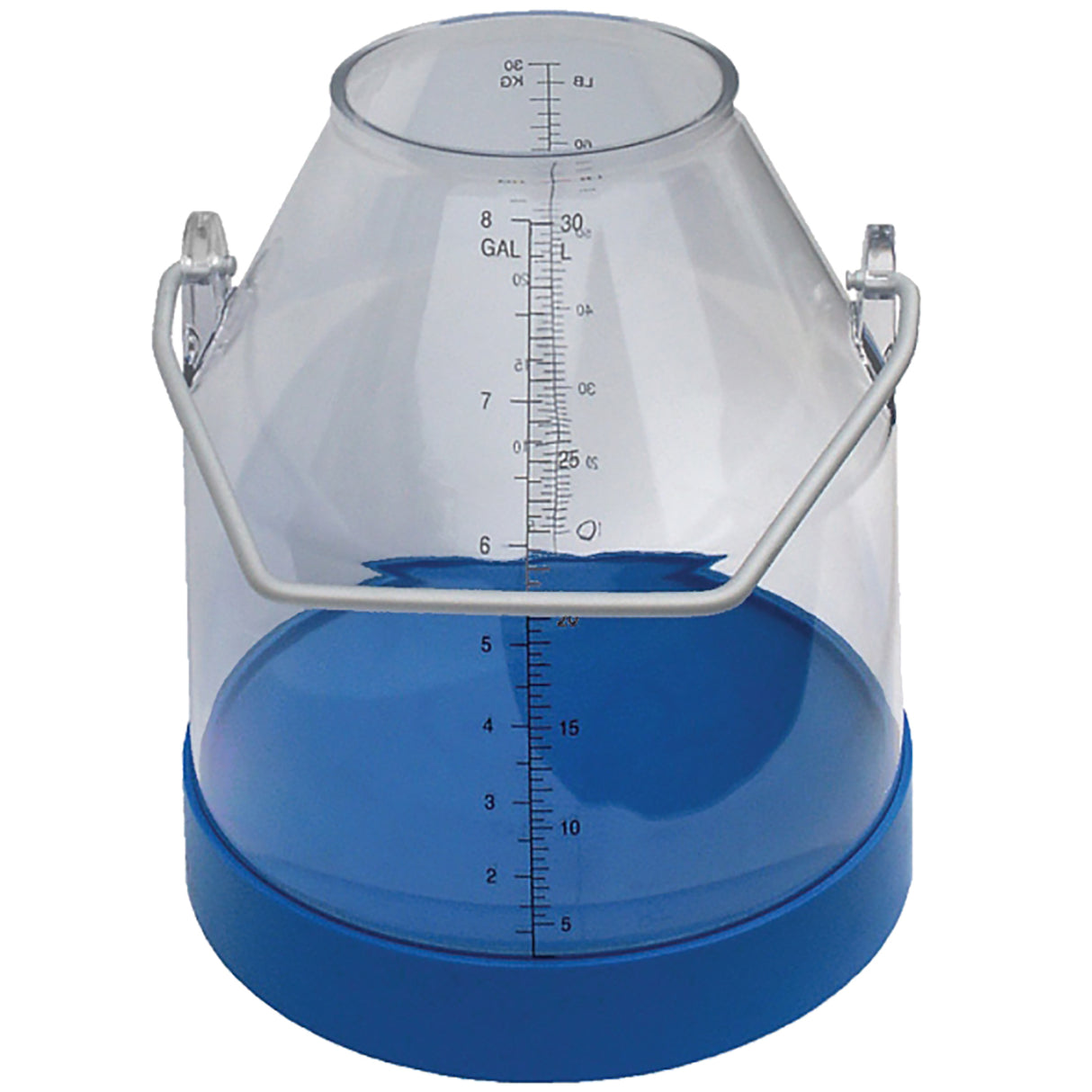 Milk Bucket Blue Plastic 30 Liters