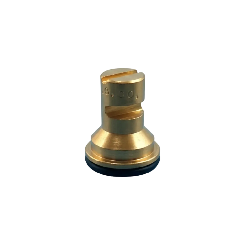 Front spray nozzle with brass tip