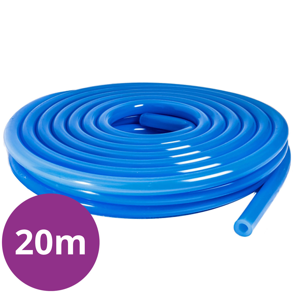 Tuyau à lait silicone transparent bleu 12x21mm Rouleau 20 mètres 10% de remise