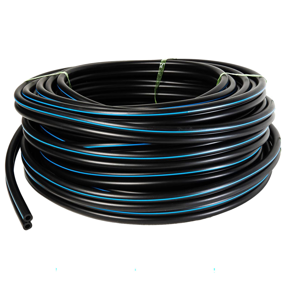 Pulsationsslange Gummi Dobbelt 7,6 x 13,2mm Blue Stripe *RUL 25 meter