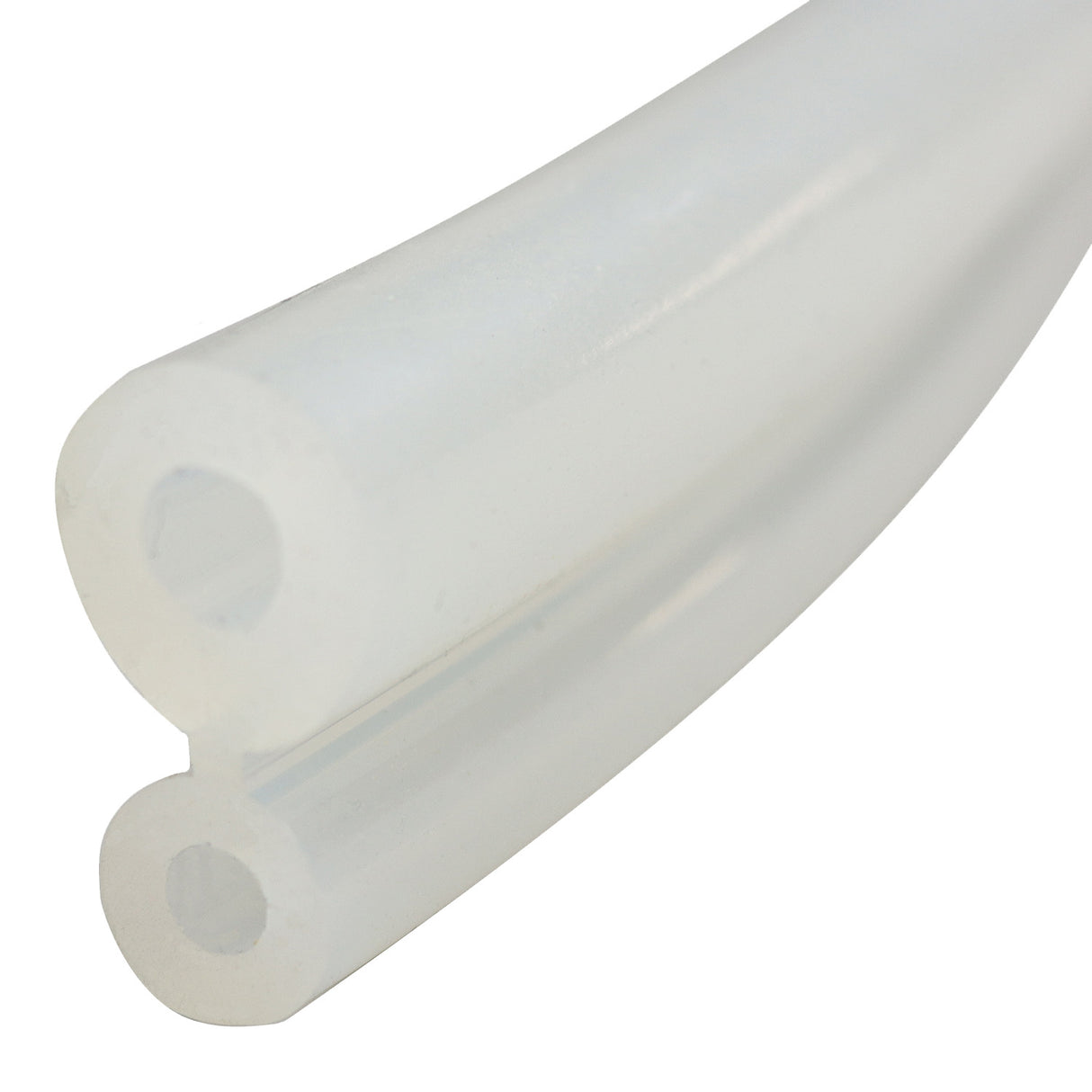 Duplo hose silicone 10x6.5+7x4mm transparent