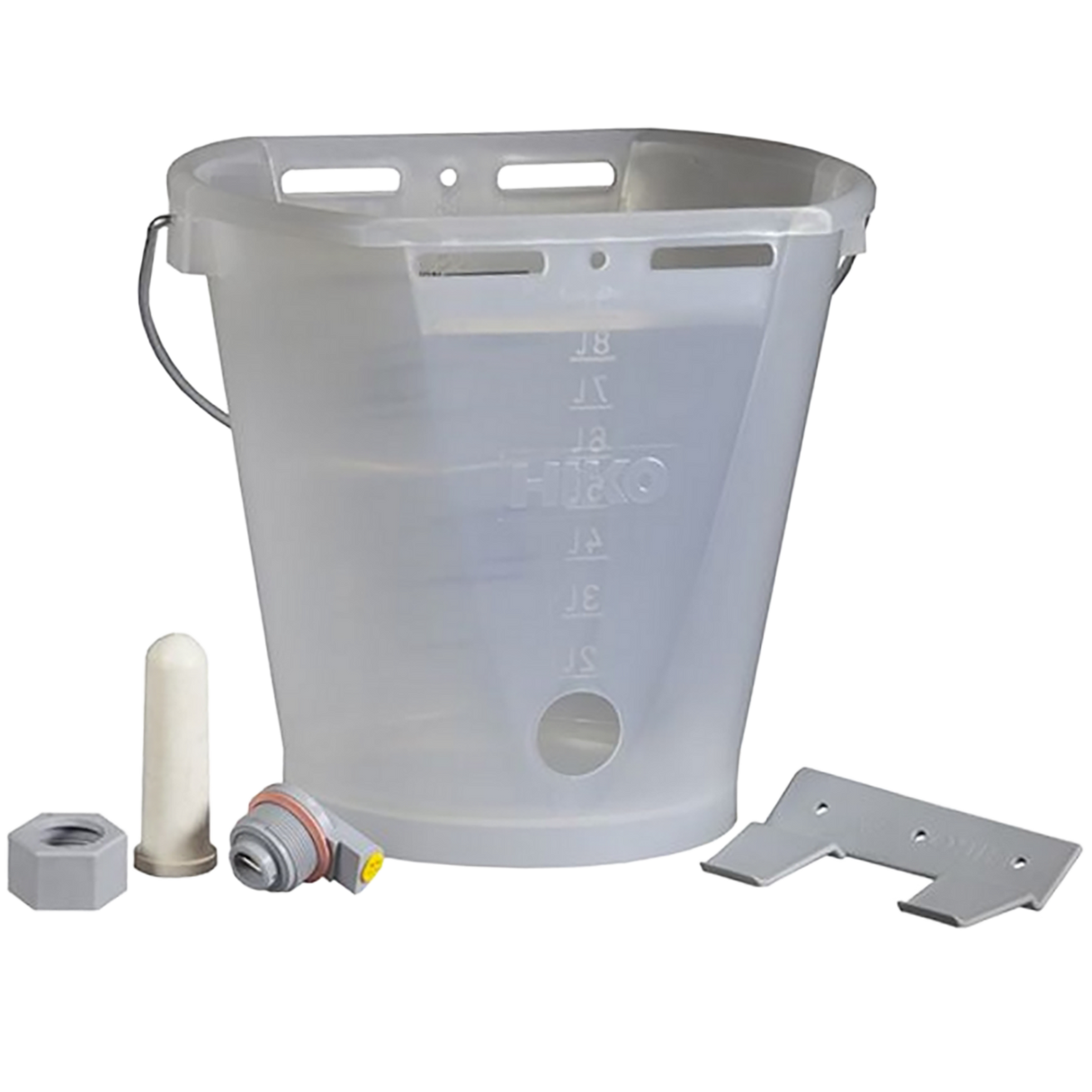 Transparenter Kälbersaugereimer Hiko