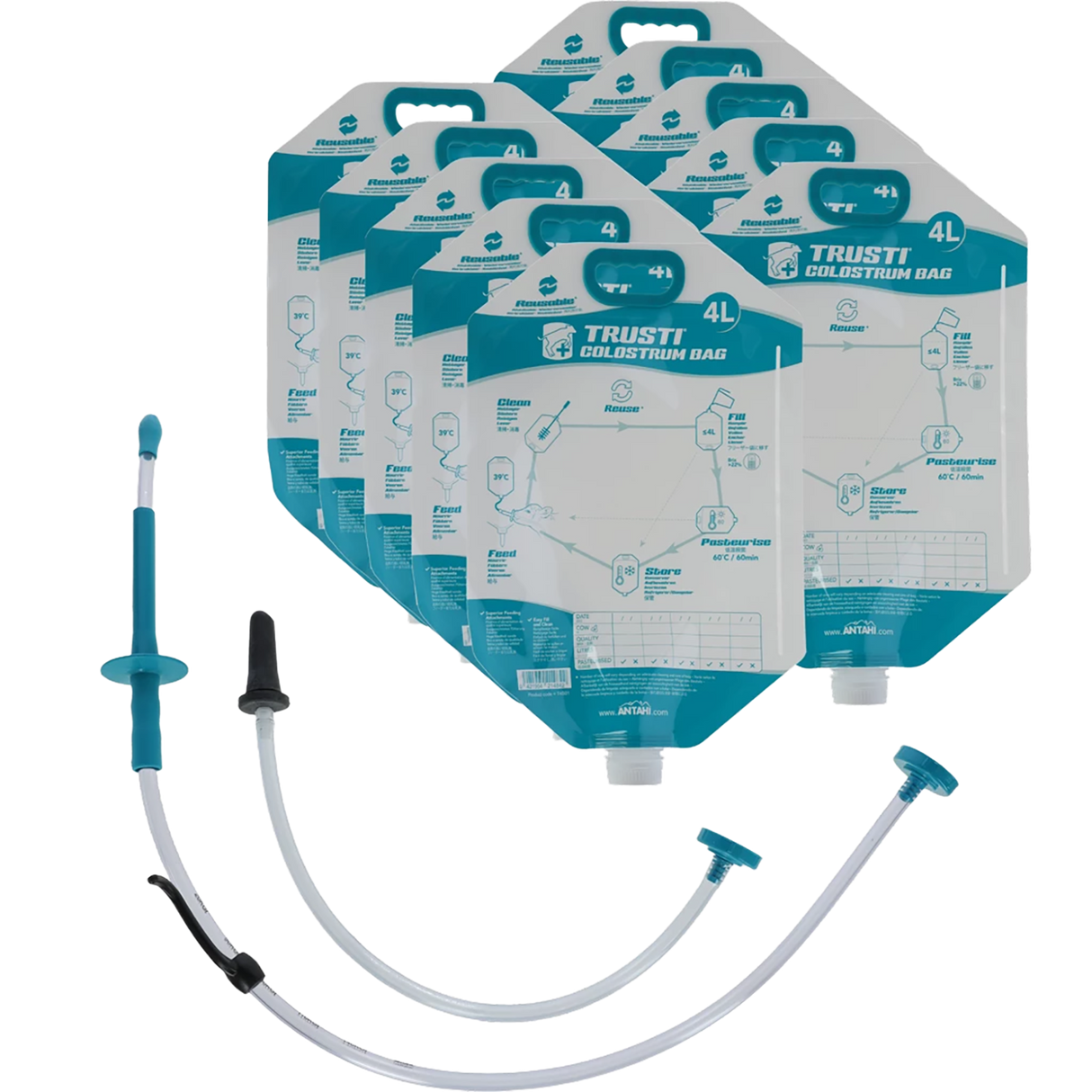 Antahi Trusti Tuber Colostrum Bag Set 10 x 4 L