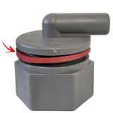 Sealing ring adapter teat bucket