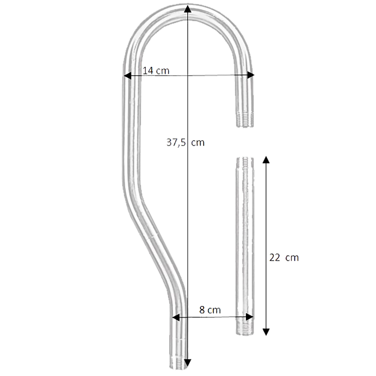 Ringrohr-Verbindungsset 3-4" Edelstahl Suevia